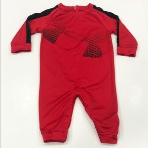 Under Armour Infants One-Piece Suit - Red w/ Black Accents